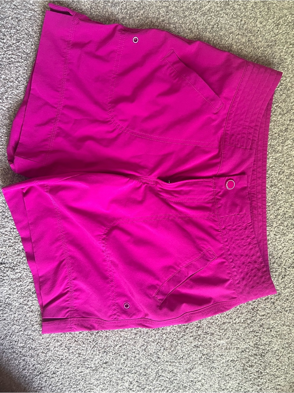 Athleta Bright Fuchsia High-Rise Athletic Shorts